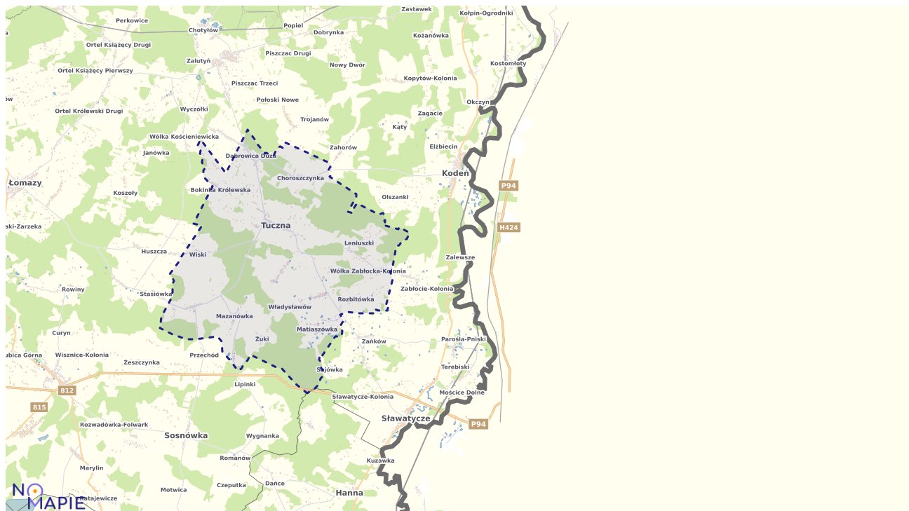 Mapa wyborów do sejmu Tuczna